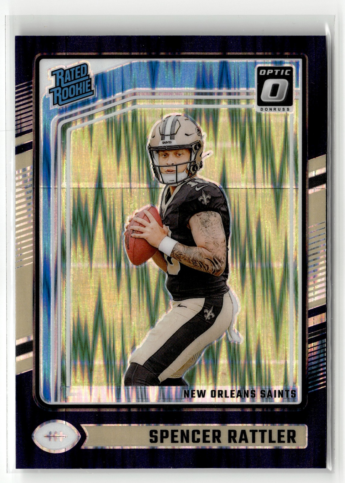 2024 Donruss Optic #289 Spencer Rattler Purple Shock