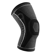 M-Size Black Knee Brace (1PC) - Compression Support for Volleyball/Running