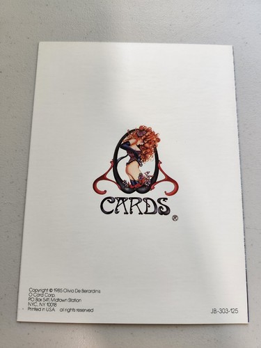 Olivia De Berardinis Greeting Cards 70s-90s Pin-Up Pick your card Now $5 Each - Picture 25 of 315