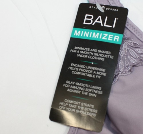 NWT BALI minimizer BRA DF3385 LILAC comfort straps $48 - Picture 3 of 6