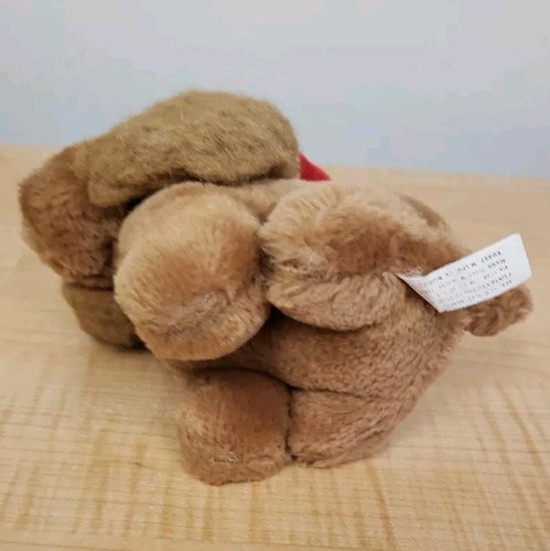 Vintage 1987 Premier Toy Corp Cocker Spaniel Natale Peluche Cucciolo Cane Babbo Natale Cappello - Foto 9 di 12