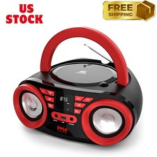 Portable CD Player Bluetooth Boombox Speaker - AM/FM Stereo Radio  Audio Sound