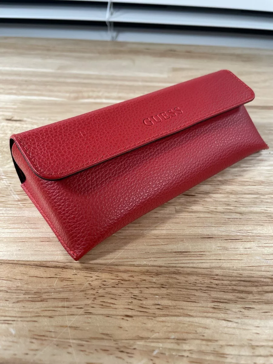 GUESS Red Eyeglasses Or Sunglass Case