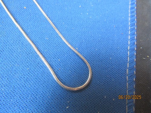 VINTAGE STERLING SILVER CHAIN NECKLACE 20" ITALY - Picture 2 of 3