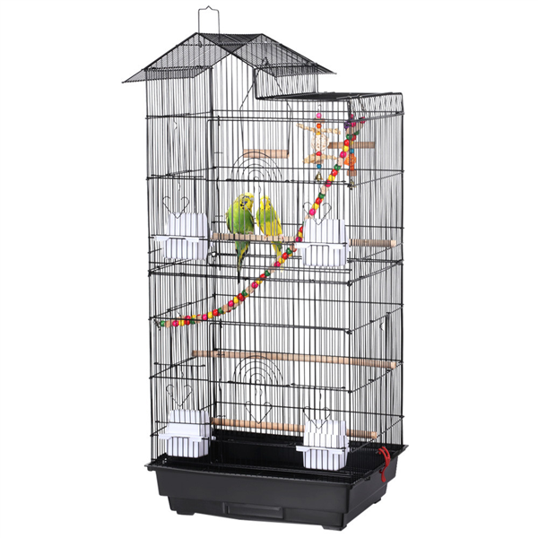 39'' Large Roof Top Parrot Cage Bird Cage Lovebird Huge House