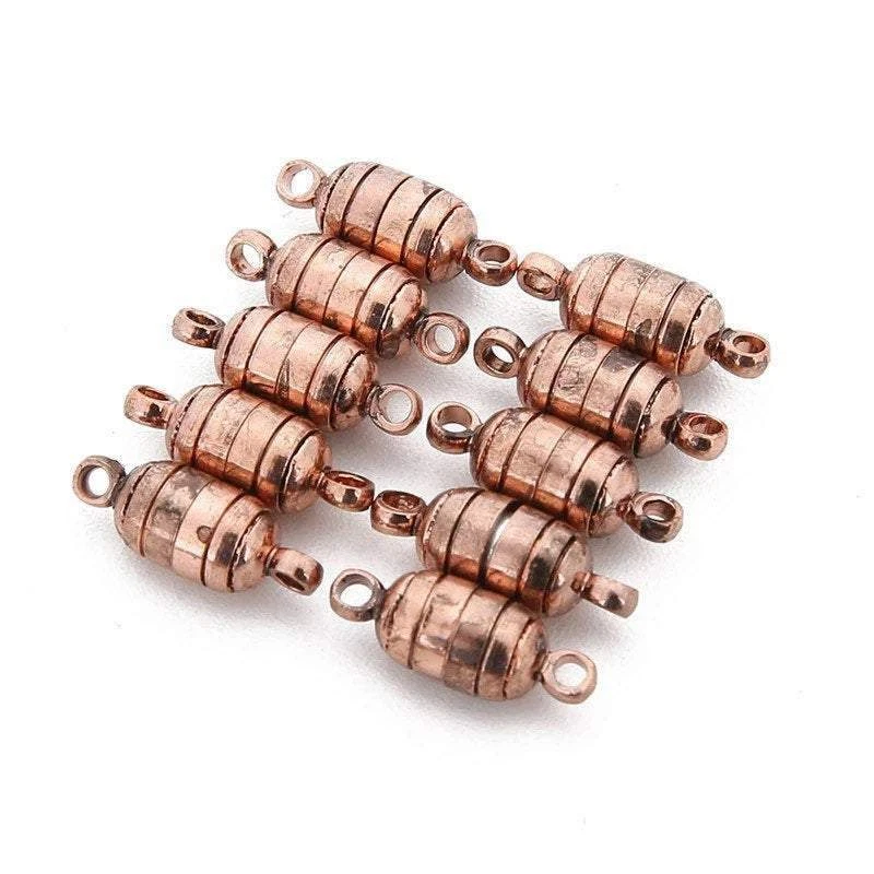 5 Pack Strong Magnetic Clasps - Antique Bronze, Copper & Silver - Image 3 of 4