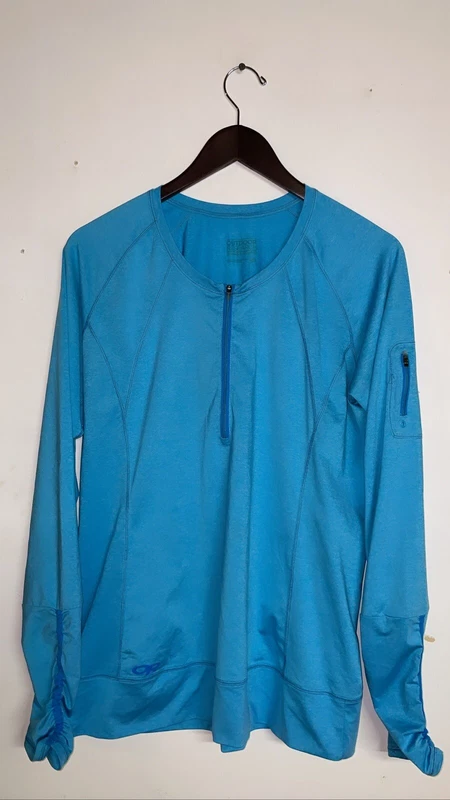 outdoor-research radiant lt 1/4 zip grid shirt