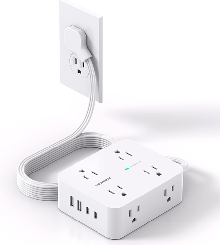 Surge Protector Power Strip, Extension Cord with Multiple Outlets, 5 Ft Ultra - Picture 8 of 12