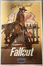 Walton Goggins Signed 11x17 FALLOUT The Ghoul Poster Certificate Hologram