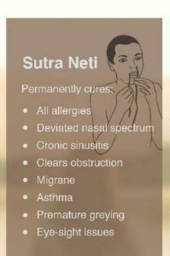 Sutra Neti, tubo de goma Neti para limpieza nasal para principiantes - Imagen 4 de 5