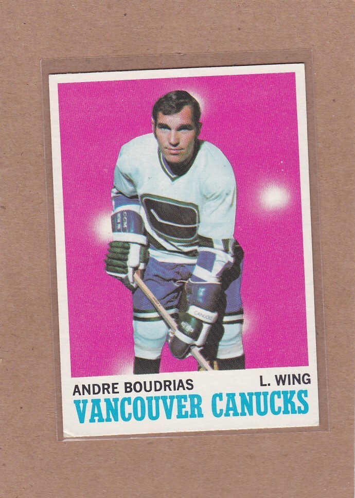 1970-71 TOPPS HOCKEY ANDRE BOUDRIAS #121 CANUCKS VGEX/EX *A30107