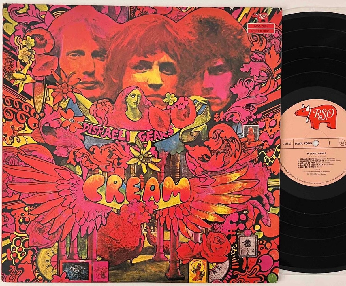 CREAM Disraeli Gears RSO MWA 7003 Blues/Psych Rock JAPAN