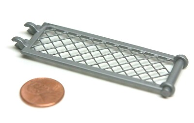 Playmobil Small Silver ''Metal'' Chain Link Pet Zoo Animal Fence Section 3075 7367