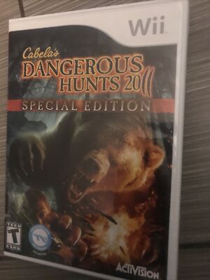 cabelas dangerous hunts 2011 wii Special Edition Complete With Glasses