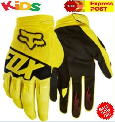 Fox gloves size YM Junior Dirtpaw Race orange