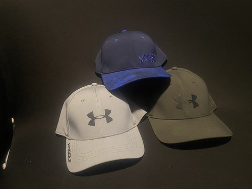 Lot Of 3 Under Armour Med Hats Plus Nike Visor