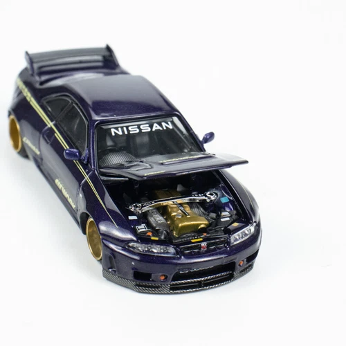 Modelo de coche fundido a presión TSM MINI GT y Kaido House 1:64 Nissan Skyline GTR R33 aleación - Imagen 13 de 16