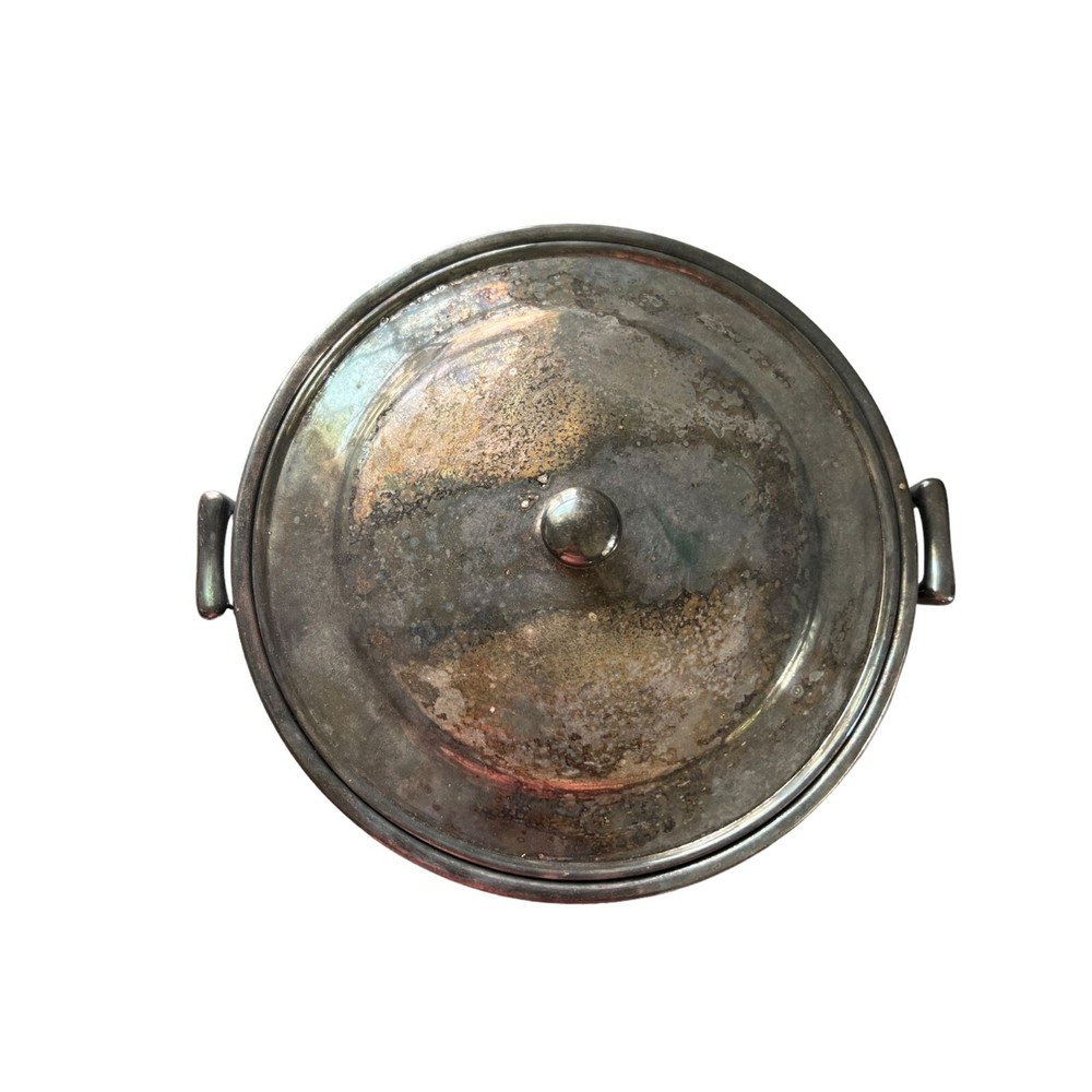 Vintage Reed Barton EPNS Silverplate Footed Covered Dish