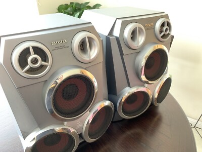 Aiwa Bass Reflex 3 Way Speaker System Rare 150w 6ohm Sx