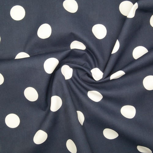 PEA PIN LARGE SPOT SPOTTY DOT FABRIC Red Blue Pink POLYCOTTON MATERIAL 1/2 Metre - Picture 40 of 58