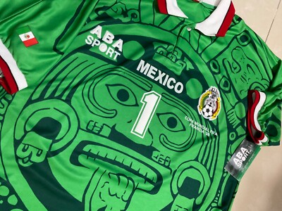 【正規品・新品】ABA SPORT 98 メキシコ代表　サイズXL メキシコ代表 1998 ABA Sport ホーム半袖 ユニフォーム 98W杯