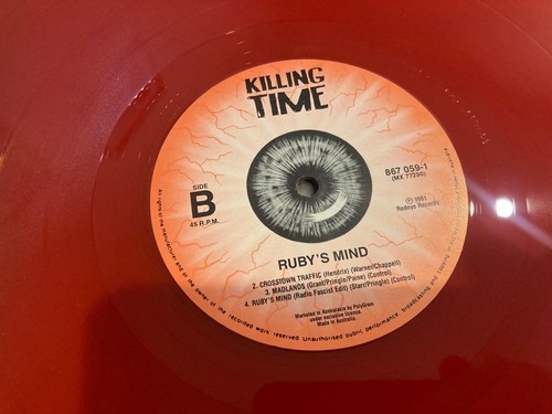 Vintage Killing Time Ruby's Mind Red Vinyl Signed 12" Single MINT - Picture 8 of 8