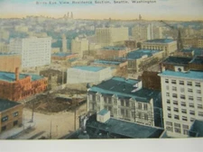 Vintage Birds - Eye View Residence Section Seattle Washington Postcard  P21