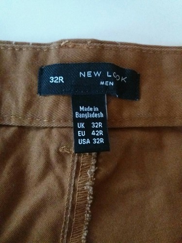 NEW !!! NEW LOOK Men's BROWN Chinos Shorts Size 32" W - RRP: 14.99 - Holiday - Picture 6 of 9