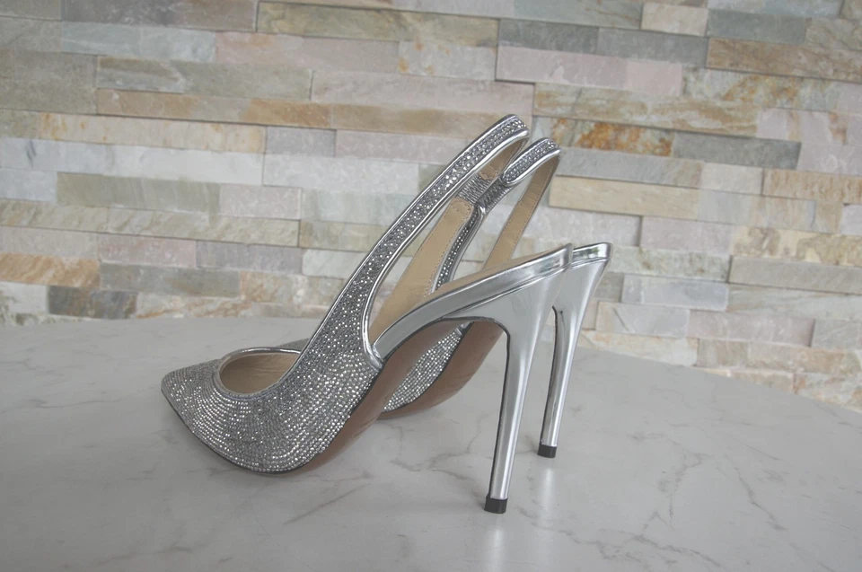 Sapatos L'Autre Chose EU 38 Bombas Sling Pumps Salto Cristal Novo Antigo RRP 339 € - Imagem 4 de 4