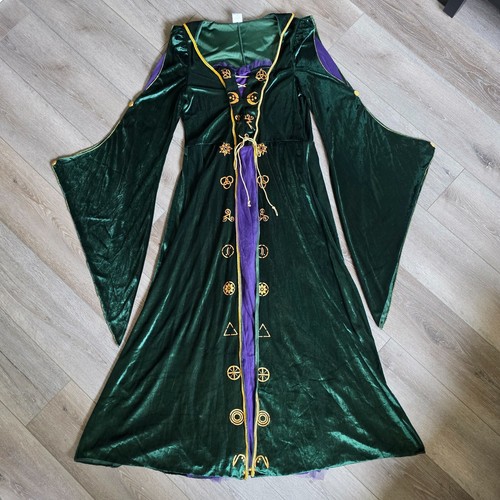 Disney Hocus Pocus Winnie Sanderson Adult Halloween Costume Plus Size 1X 18-20 - Picture 2 of 8