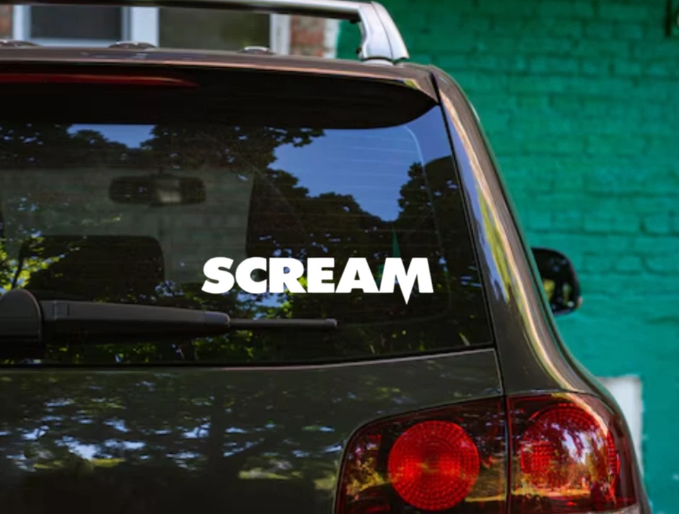 TORMENTOR Scream Vinyl Logo Sticker Decal Car Bumper Horror Movie Film Ghostface Stab 90s