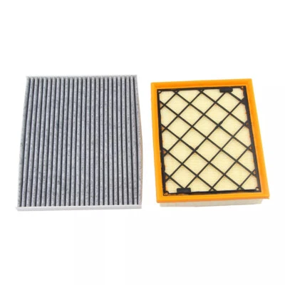 CARBONIZED CABIN + ENGINE AIR FILTER FOR FORD EDGE Fusion MKZ MKX Continental - Image 1 of 4