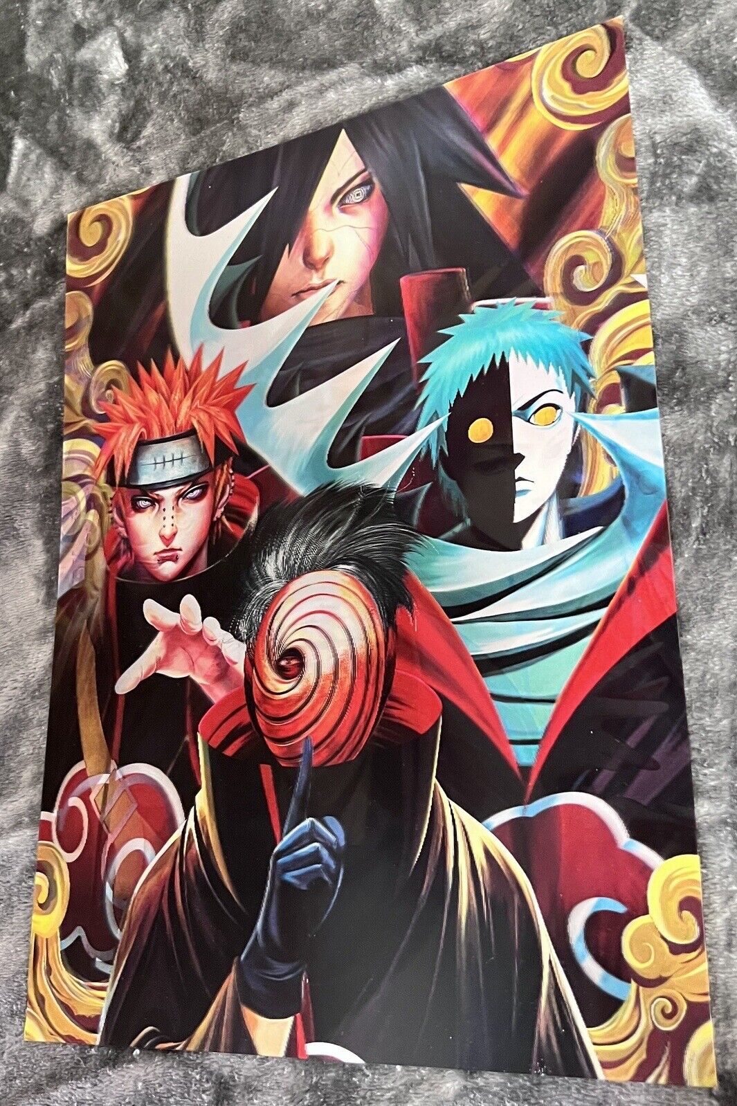 Quadro Decorativo Naruto Akatsuki Símbolo Poster 23x33cm