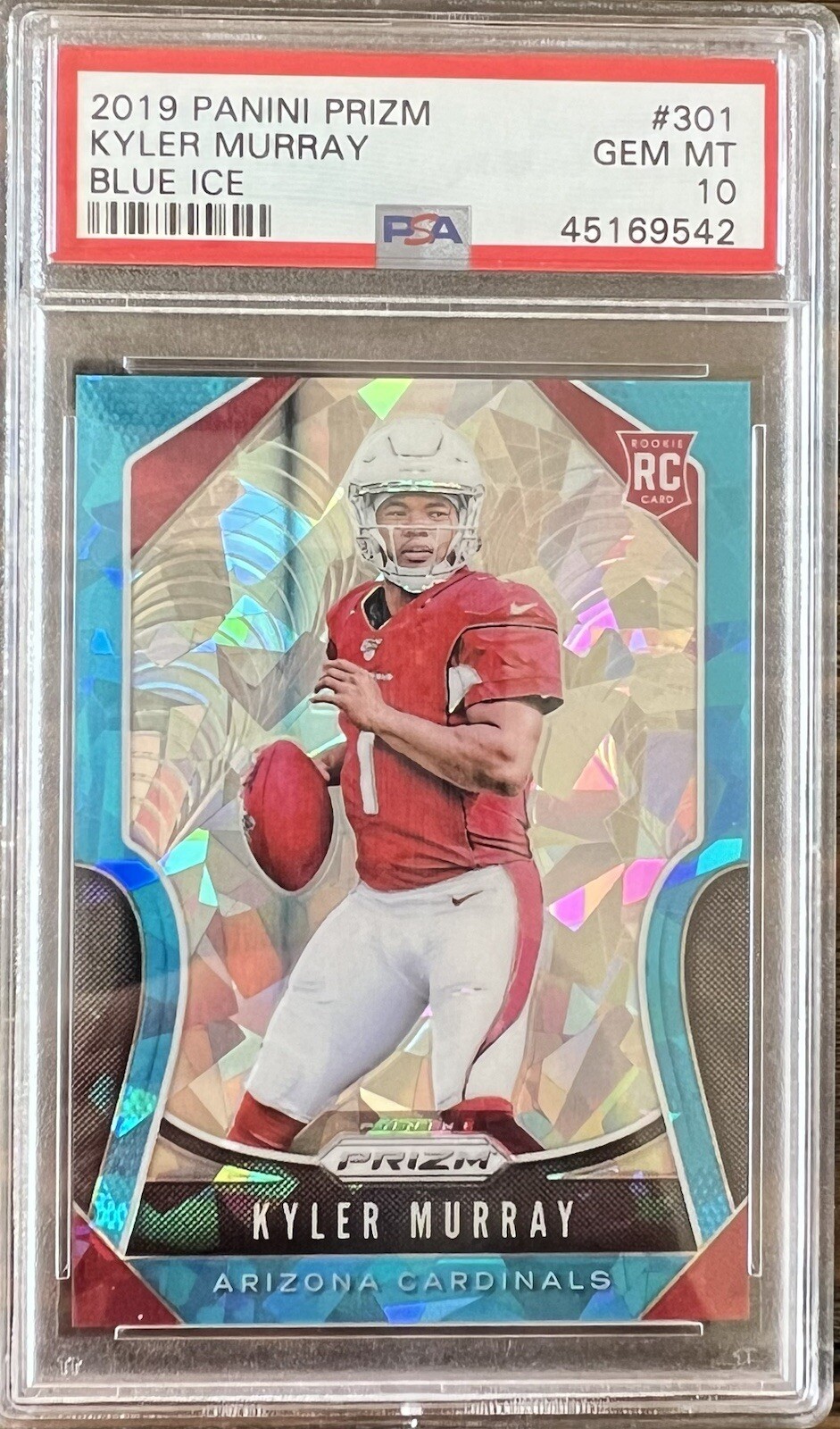 2019 Panini Prizm #301 Kyler Murray RC Rookie Blue Ice /99 PSA 10 Gem Mint