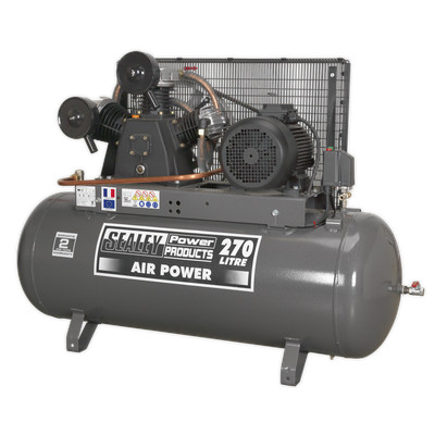 Compressor 270L Belt Drive 7.5hp 3ph | SAC32775B Sealey New 5051747727502 |  eBay