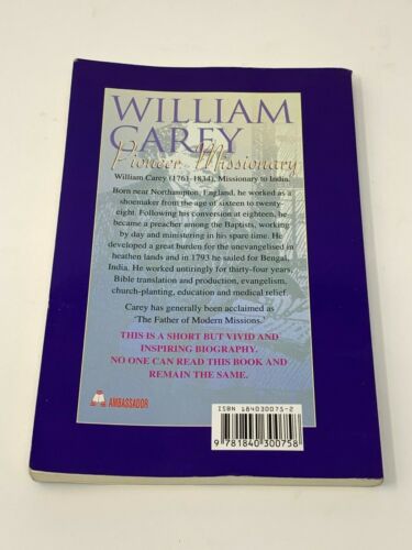 William Carey von E. A. Annette (2001, Taschenbuch) - Bild 2 von 2