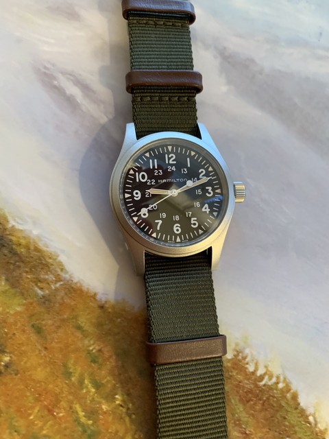 men's hamilton khaki field mechanical watch h69439931