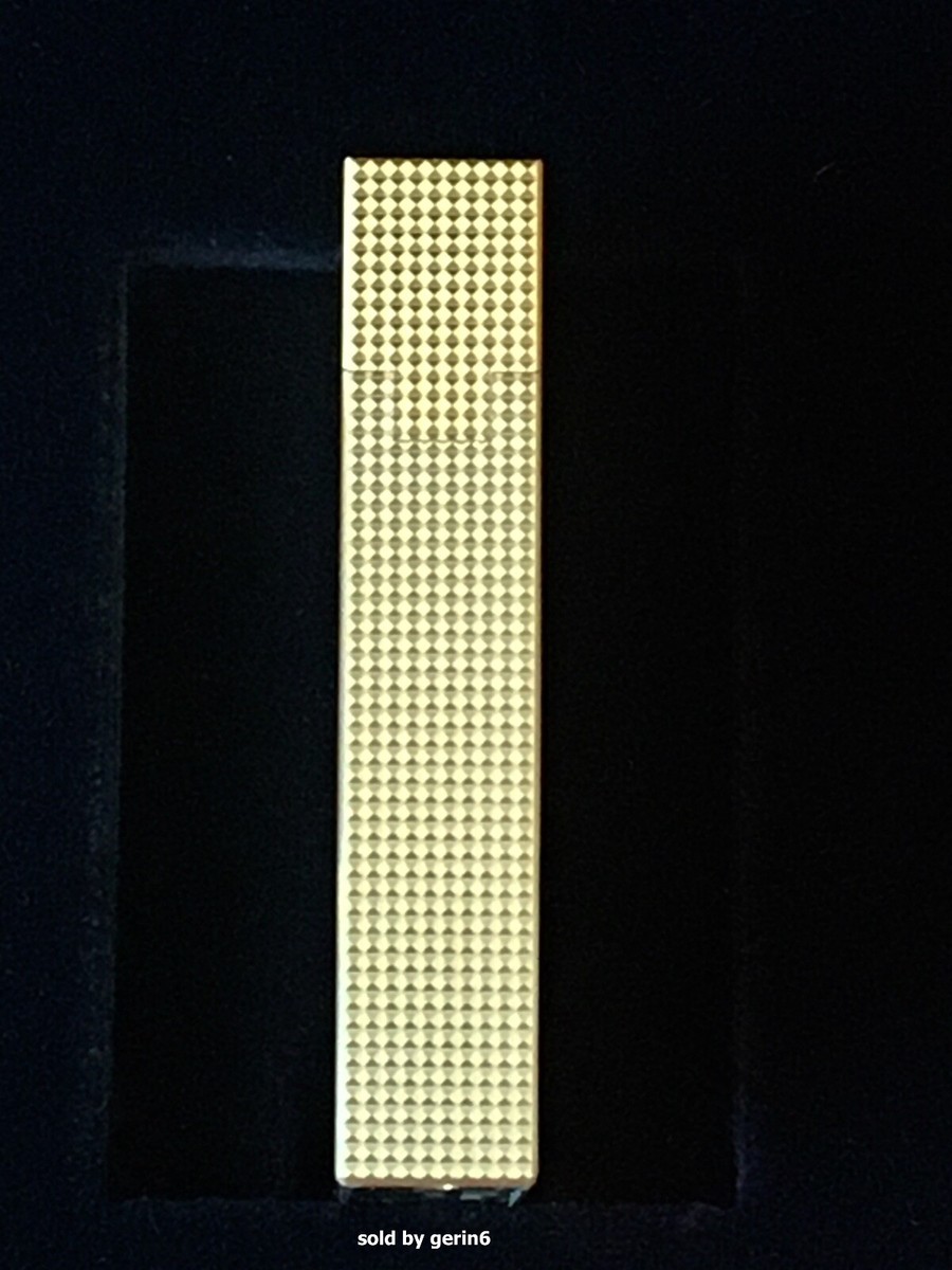 金　GOLD0.1g TUC 2個 S.T. Dupont Line 2 SMALL, Perfect Ping Brushed Gold Lighter