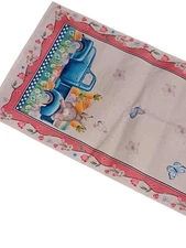 Easter Table Runner Happy Easter Runner Easter Bunny Truck Tulips Eggs 