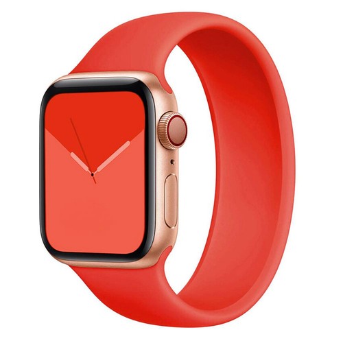Solo Loop Watch Band For Apple Watch Ultra Series 8 7 6 5 SE Silicone Strap 49mm - Photo 21 sur 37