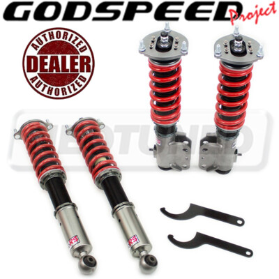 For Mitsubishi Evolution CZ4A 08-16 Godspeed MonoRS Coilover Camber Plates Kit