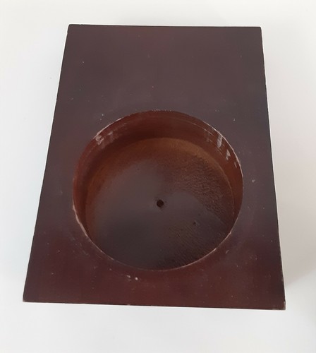 Vintage Mid Century Inspired Geometric Table Clock Wooden Pop Out Battery Operat - Picture 4 of 5