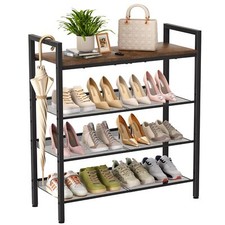Shoe Rack For Front Door Entrance 4 Tier Shoe Rack For Entryway 1216 Pairs Of Sh