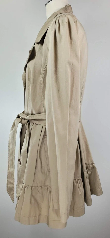 NWT Decree Jacket - Size XL - Beige - Pockets - Belt - Buttons - Image 4 of 4