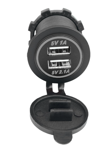 caricabatterie 12V/24 presa accendisigari doppia porta USB auto furgone moto BIA - Foto 12 di 27
