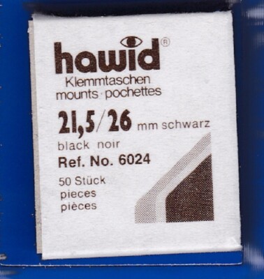 hawid 6024 50er Packung Zuschnitte 21,5 mmxx 26xmm Unterfolie schwarz