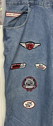 Vintage Herren Gr. 48 Brooklyn Bklyn Xpress Speedway Rally Series Champion Jeans - Bild 2 von 9