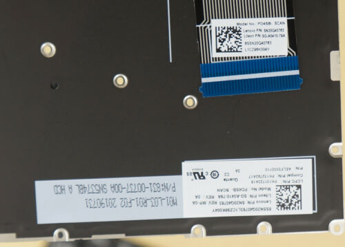 For Lenovo Yoga C740-14IML S740-14IIL Keyboard Backlit Nordic Danish Norwegian - Picture 2 of 3