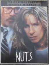 NUTS 1987 OFFICIAL PROMO RELEASE GLOSSY FLYER BARBRA STREISAND RICHARD DREYFUSS