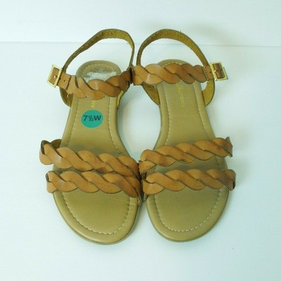 brown strappy gladiator sandals